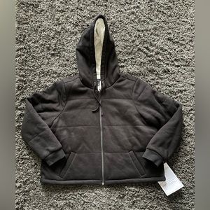 Torrid quilted fur lined jacket with hood